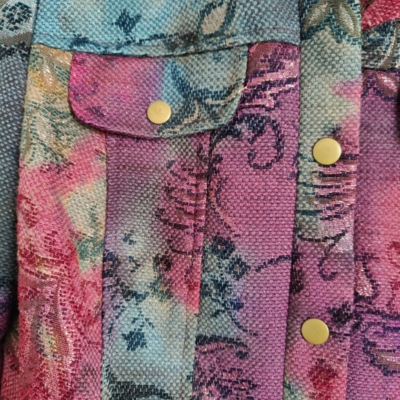 Lana Sport | size 10 | vintage 90s style jacket with snaps and shoulder pads - Picture 2 of 16